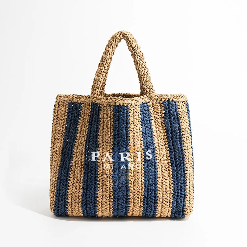 Women Plaited Raffia Straw Bag
