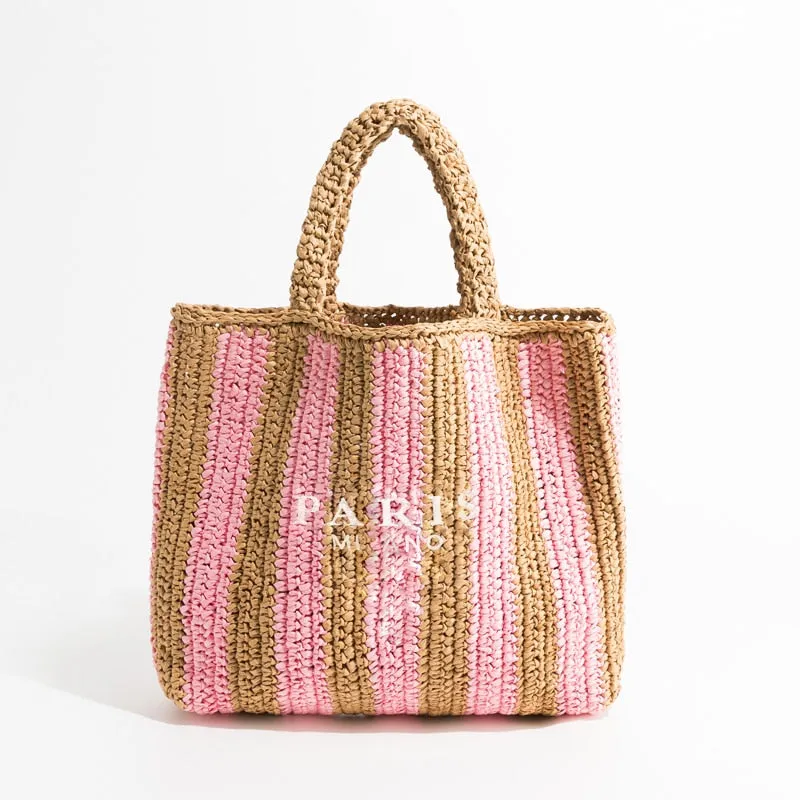 Women Plaited Raffia Straw Bag