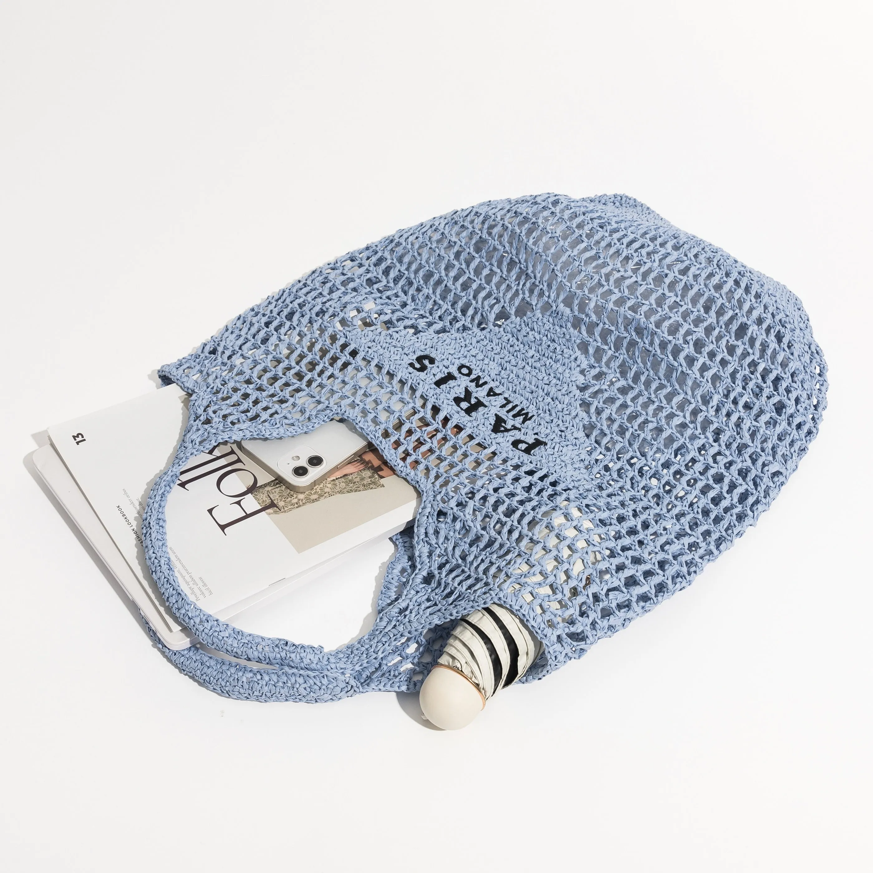 Women Plaited Raffia Straw Bag
