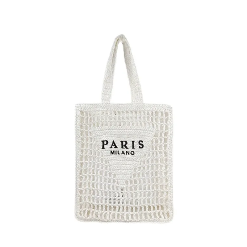Women Plaited Raffia Straw Bag