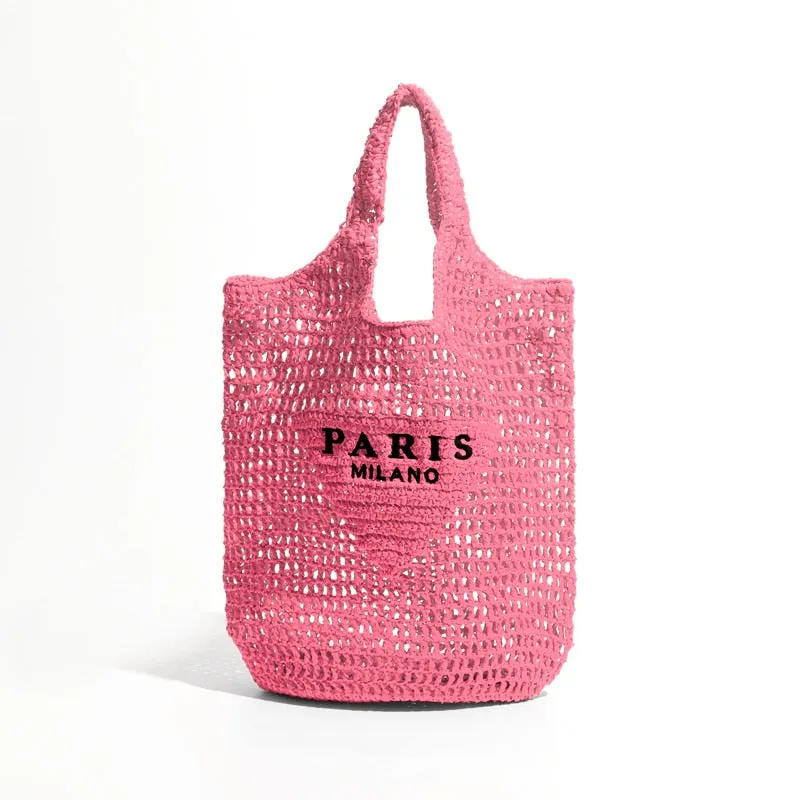 Women Plaited Raffia Straw Bag