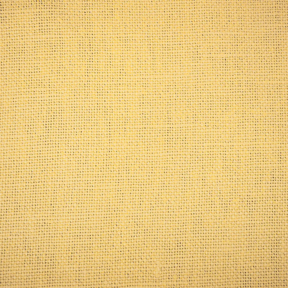 Yellow Moygashel Solid Woven Irish Linen Home Decorating Fabric