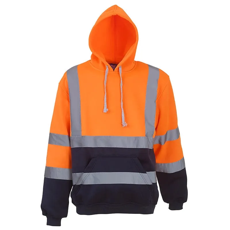 Yoko Hi-Vis Pull-Over Hoodie Sweatshirt Soft Feel