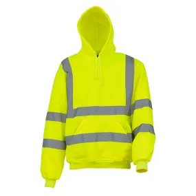 Yoko Hi-Vis Pull-Over Hoodie Sweatshirt Soft Feel