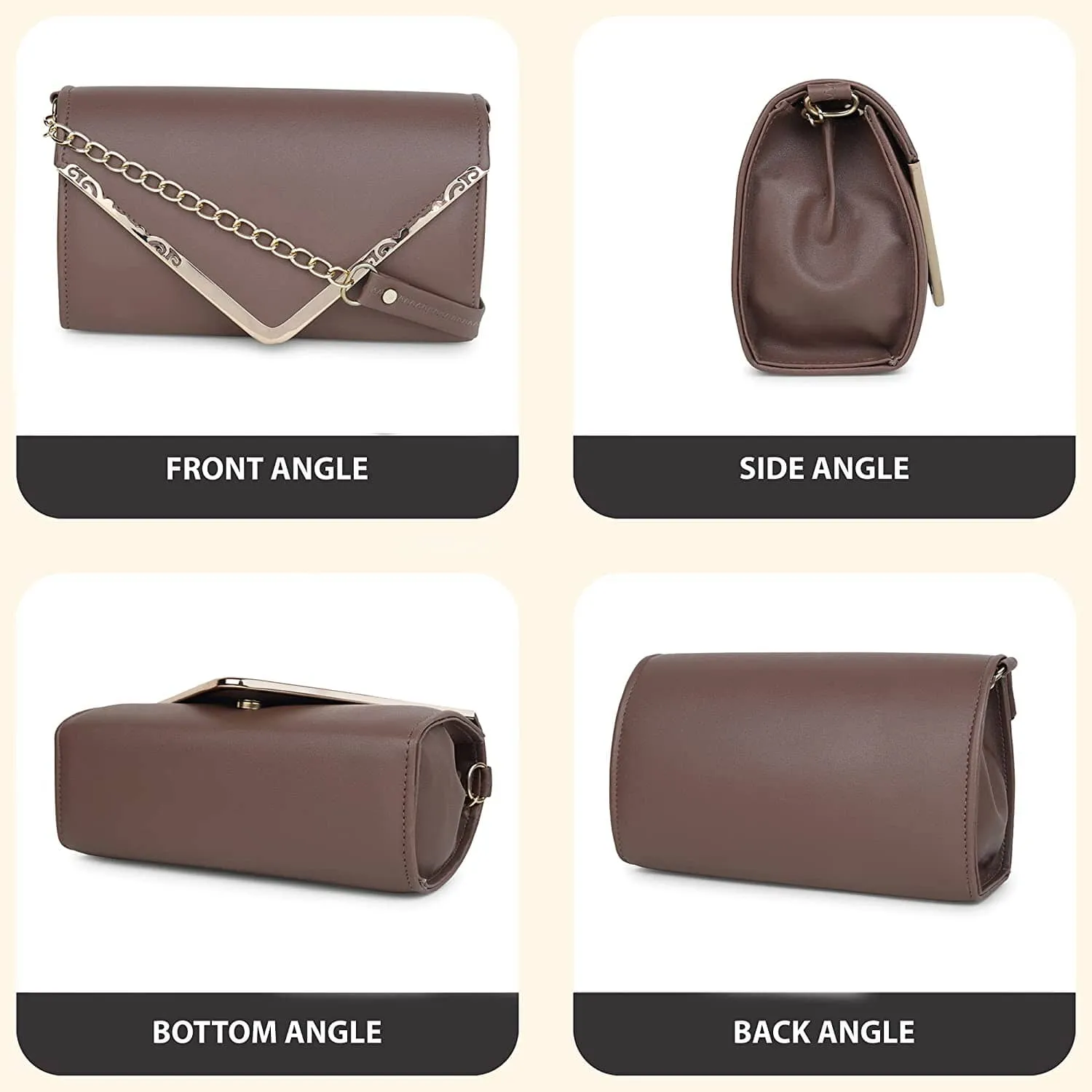 zubstore Crossbody Brown Colour Slingbag For Womens & Girls