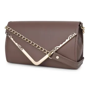 zubstore Crossbody Brown Colour Slingbag For Womens & Girls