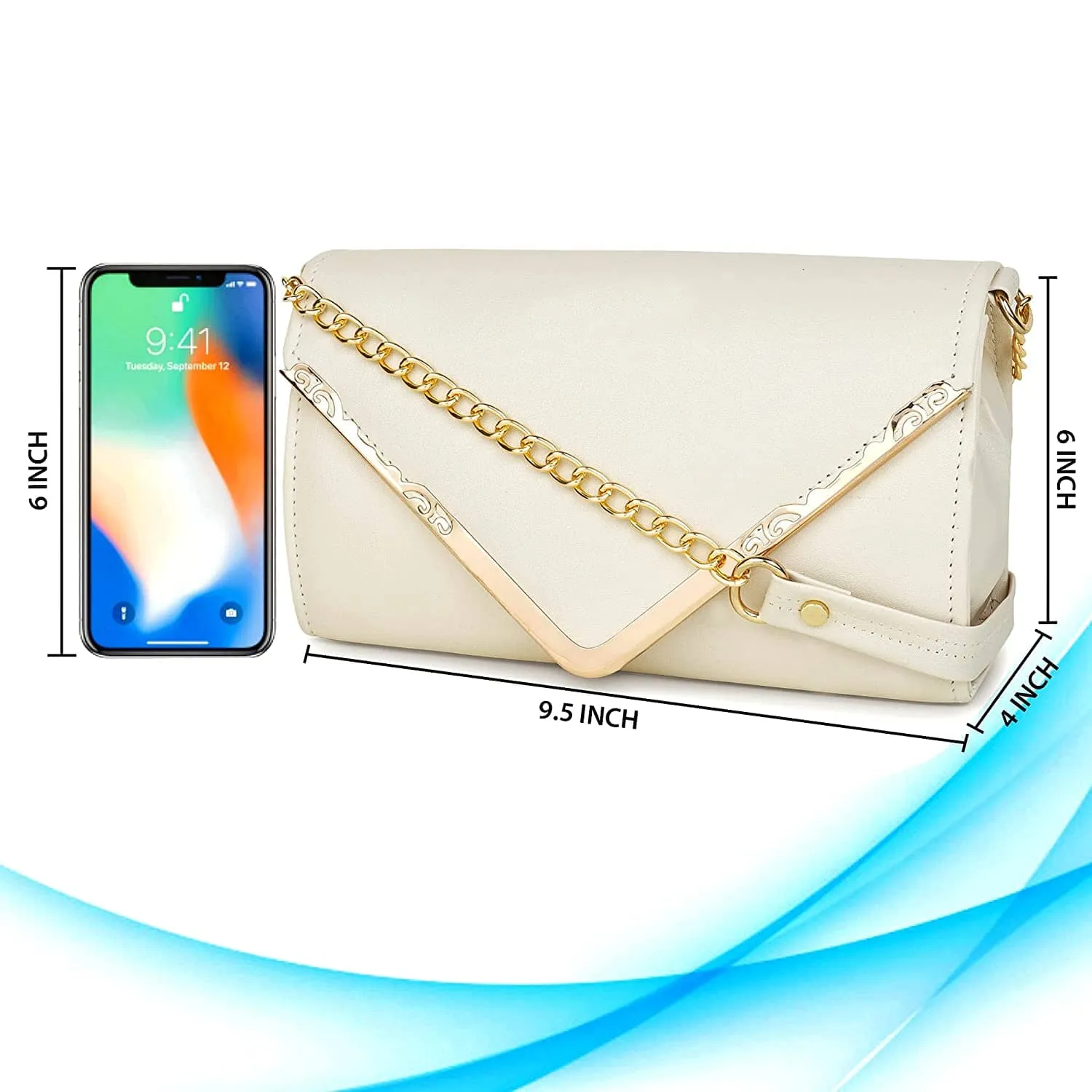 zubstore Crossbody  Off White Colour Slingbag For Womens & Girls